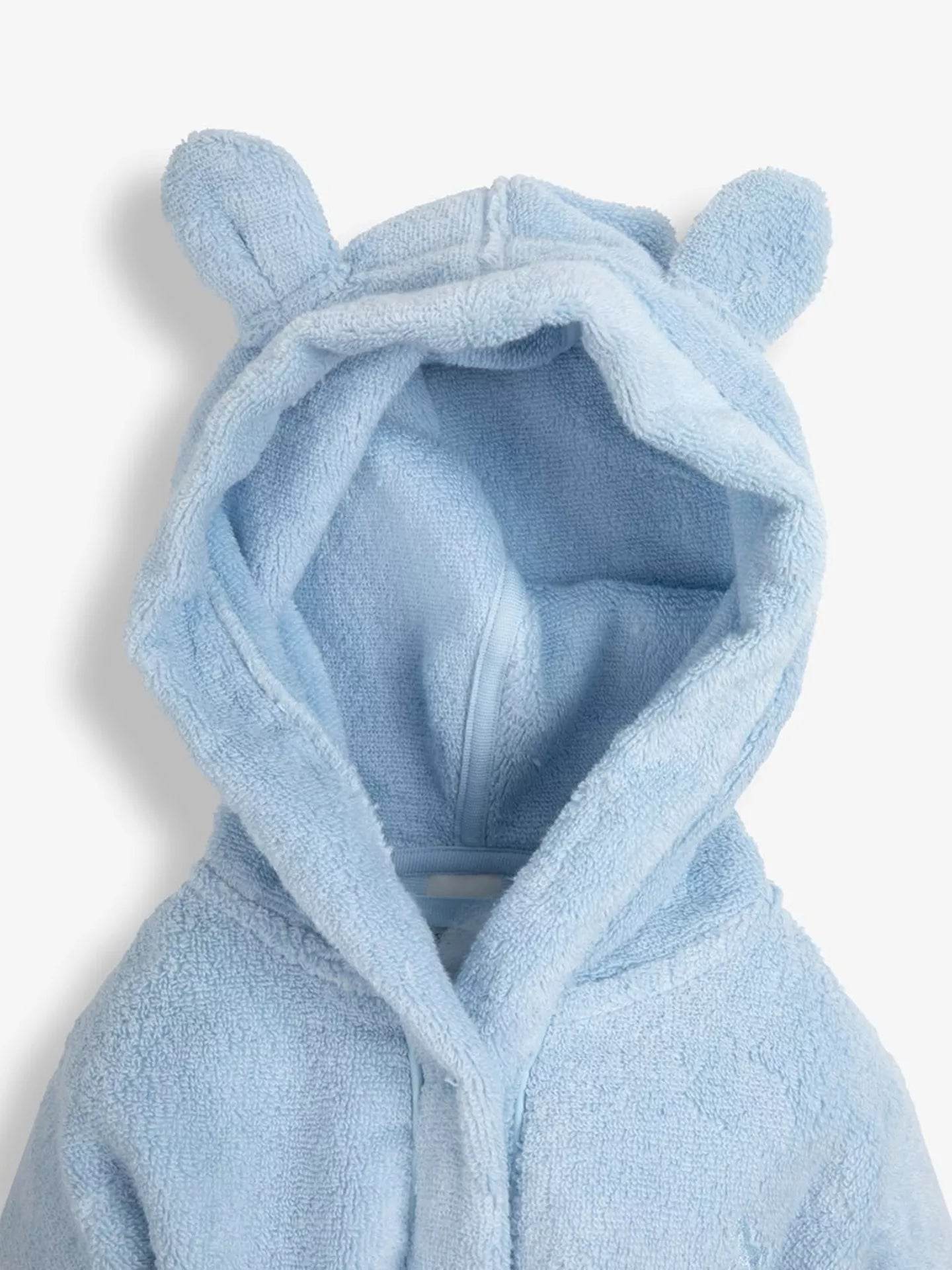 Baby Boy Blue Hooded Robe - 0-6 Months - Little Fashion