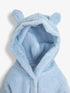 Baby Boy Blue Hooded Robe - 0-6 Months - Little Fashion