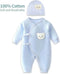 Baby Boy Cotton Bodysuit – Warm Winter Onesie (0–6M) - Little Fashion