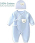 Baby Boy Cotton Bodysuit – Warm Winter Onesie (0–6M) - Little Fashion