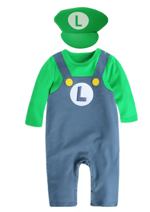 Baby Boy Super Mario Hooded Bodysuit - Little Fashion