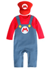 Baby Boy Super Mario Hooded Bodysuit - Little Fashion