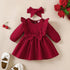 Baby Girl Autumn Dress | Bow + Headband Set 0 - 18M - collection_name
