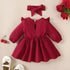 Baby Girl Autumn Dress | Bow + Headband Set 0 - 18M - collection_name