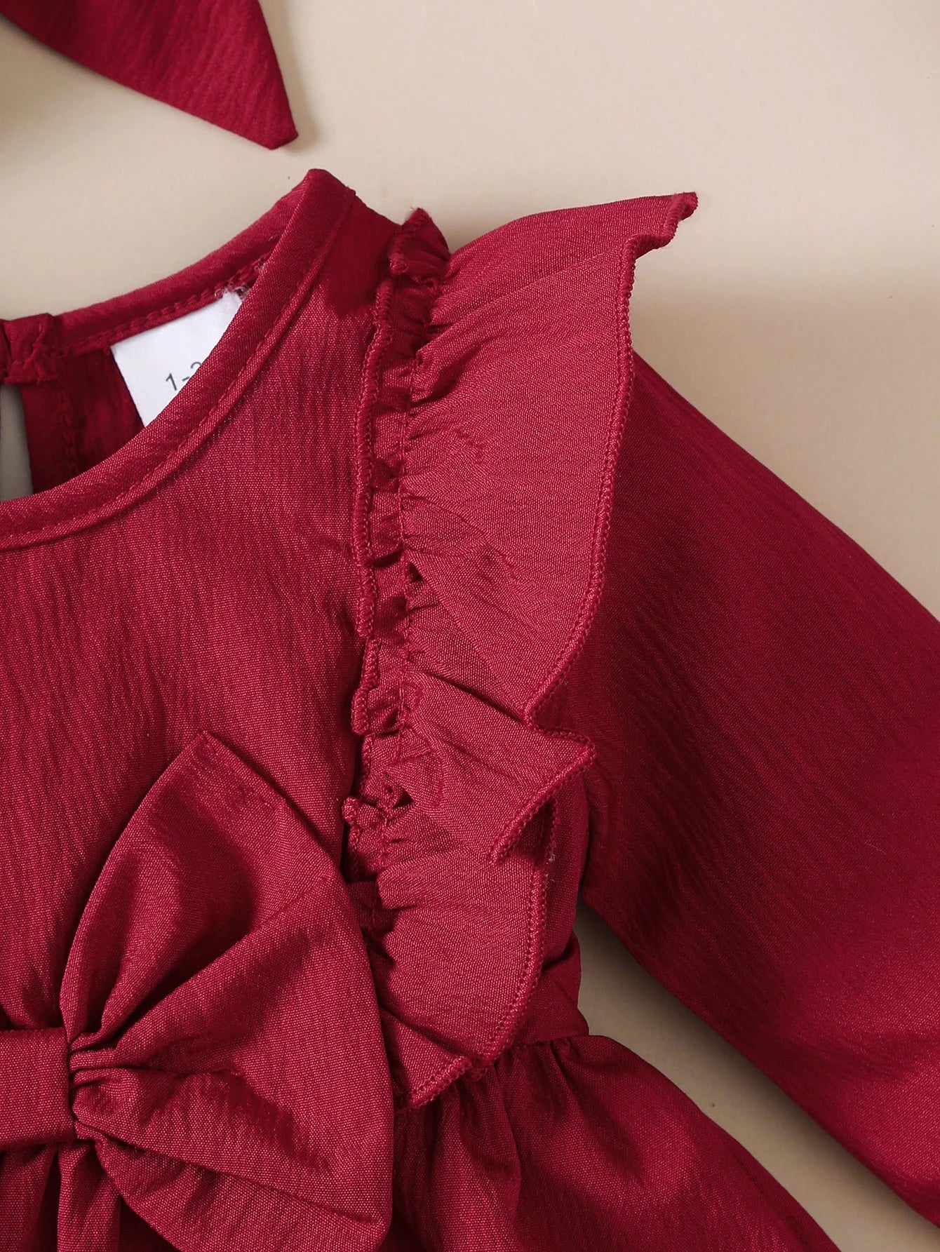 Baby Girl Autumn Dress | Bow + Headband Set 0 - 18M - collection_name