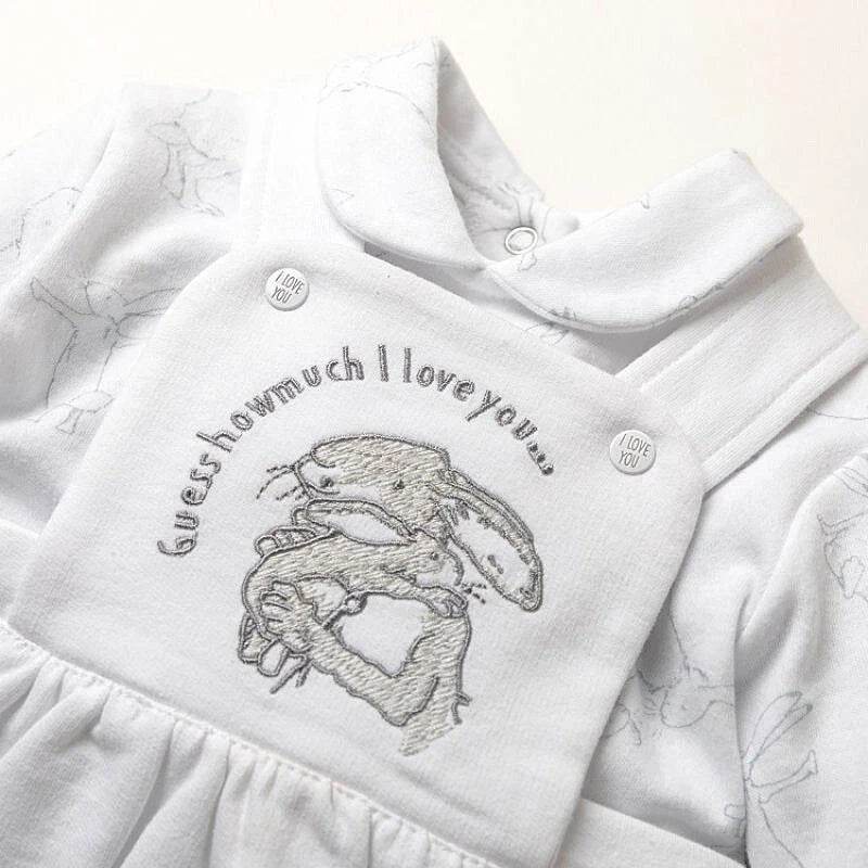 Baby Girl Bunny Pinafore Dress Set - Little Fashion