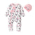 Baby Girl Floral Romper with Hat – Spring Outfit 0-18M - Little Fashion