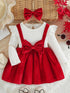 Baby Girl Gold Velvet Dress | Autumn/Winter Ruffle Edge - collection_name