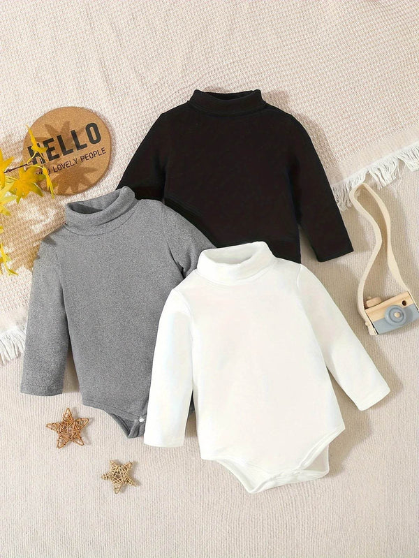 Baby Girl Rompers – 3 Pack Winter Outfit - Little Fashion