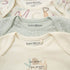 Baby Girls' 3-Pack Organic Cotton Bodysuits (0-6months) (C) - Little Fashion