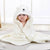 Baby Hooded Towel: Soft Cartoon Animal Swaddle Blanket for Newborns - Toddlers - Little Fashion
