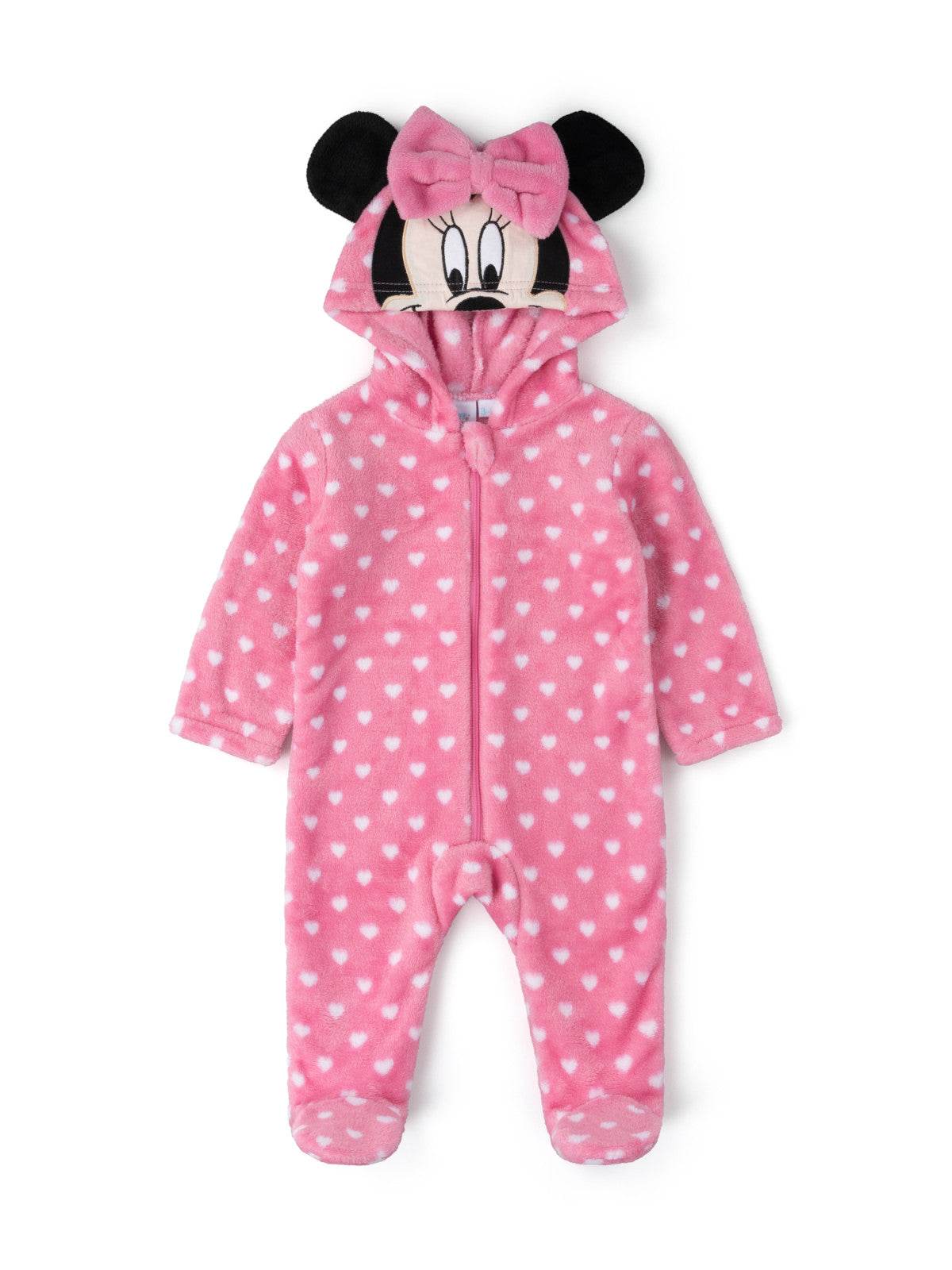 Baby Minnie Mouse Fleece Onesie (0-9M) - Little Fashion