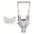 Baby harness and sock on a white background