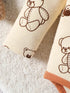 Bear Print Newborn Baby Boy Clothes & Socks Set - Little Fashion