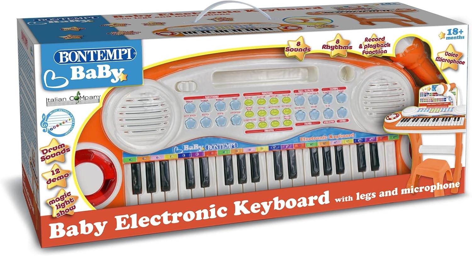 Bontempi 37-Key Kids Keyboard Set - Little Fashion