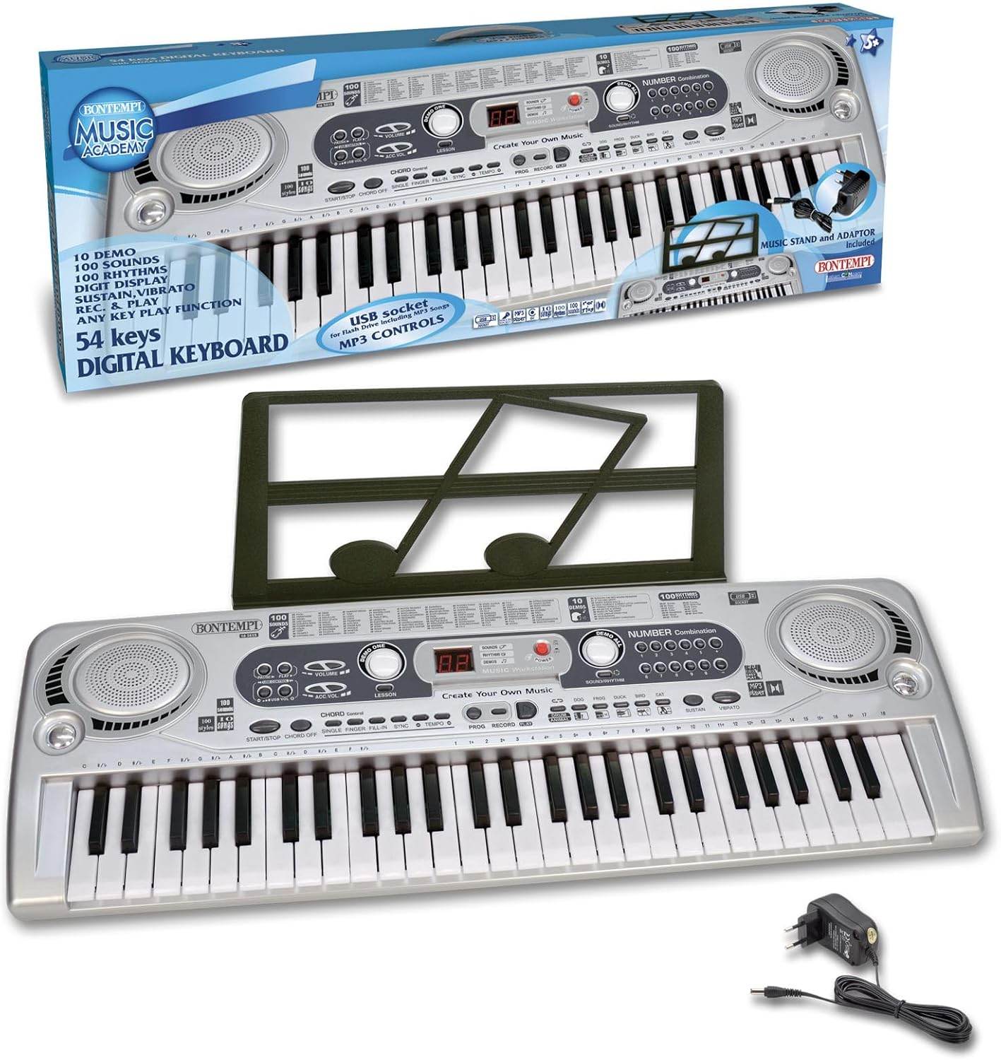 Bontempi 54-Key Digital Keyboard - Little Fashion