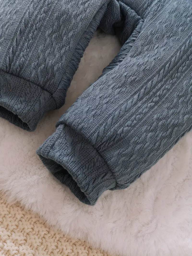 Boys' Casual Hooded Bodysuit - Ribbed Knit - Little Fashion