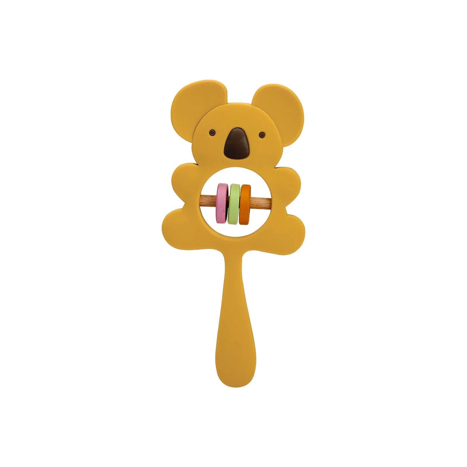 BPA Free Silicone Baby Teether Toy: Koala, Elephant Rattles - Little Fashion