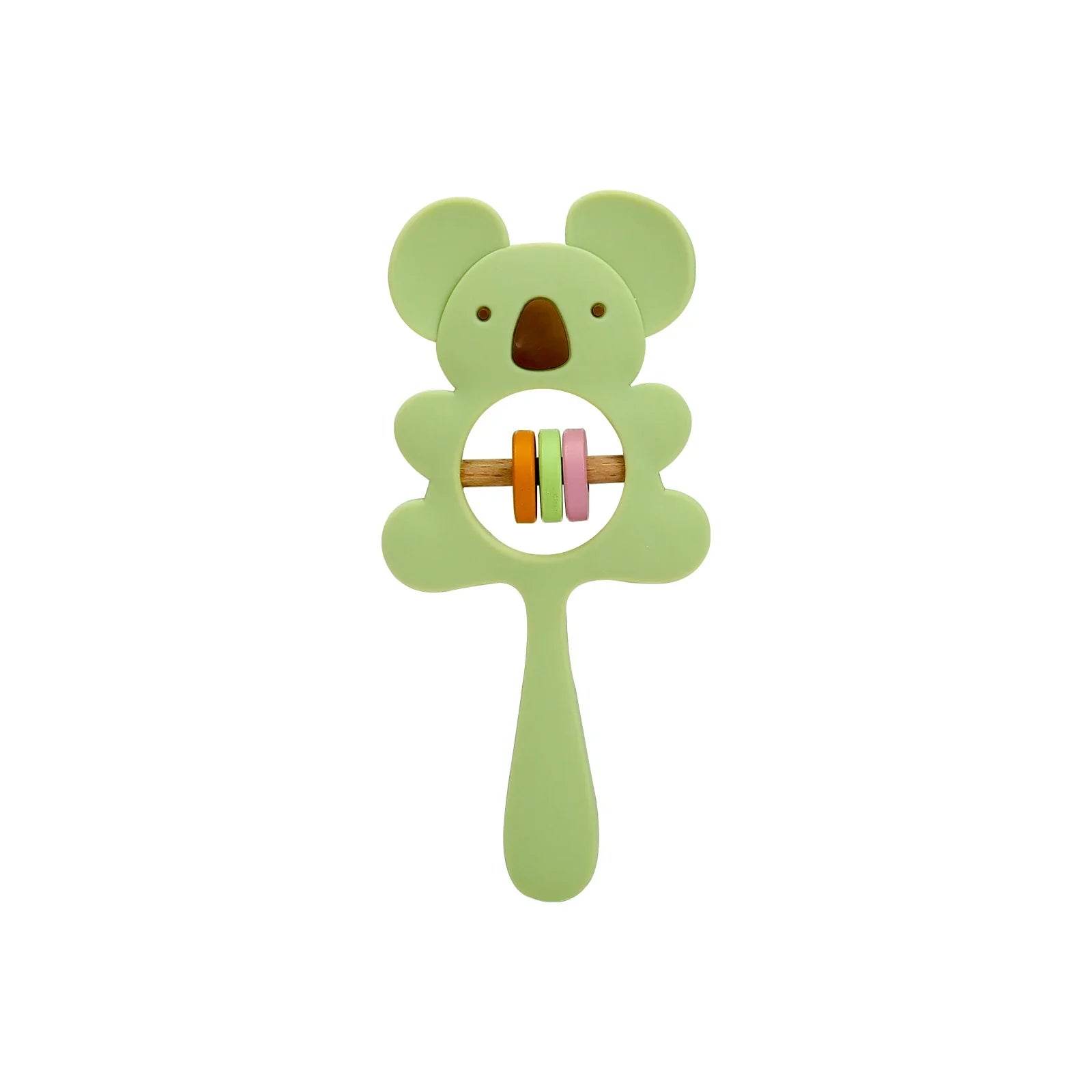 BPA Free Silicone Baby Teether Toy: Koala, Elephant Rattles - Little Fashion