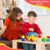 Shape Sorter School Bus Toy - Little Fashion