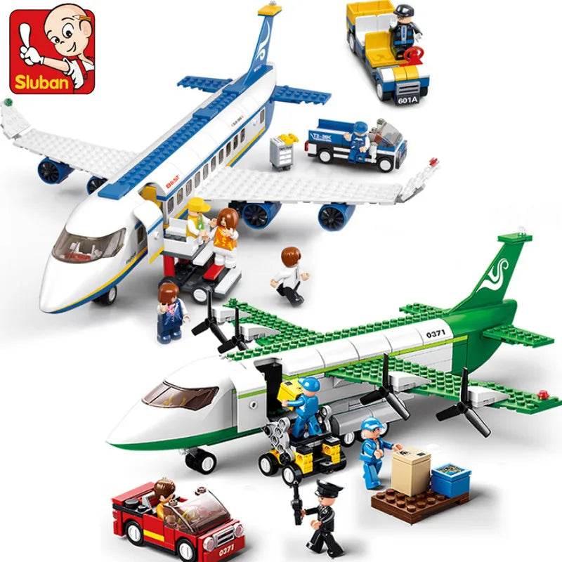 Cargo Plane City Building Blocks: Educational Toy - Little Fashion