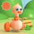 Cartoon Duck Inertia Car Toy – Baby Press & Glide - Little Fashion