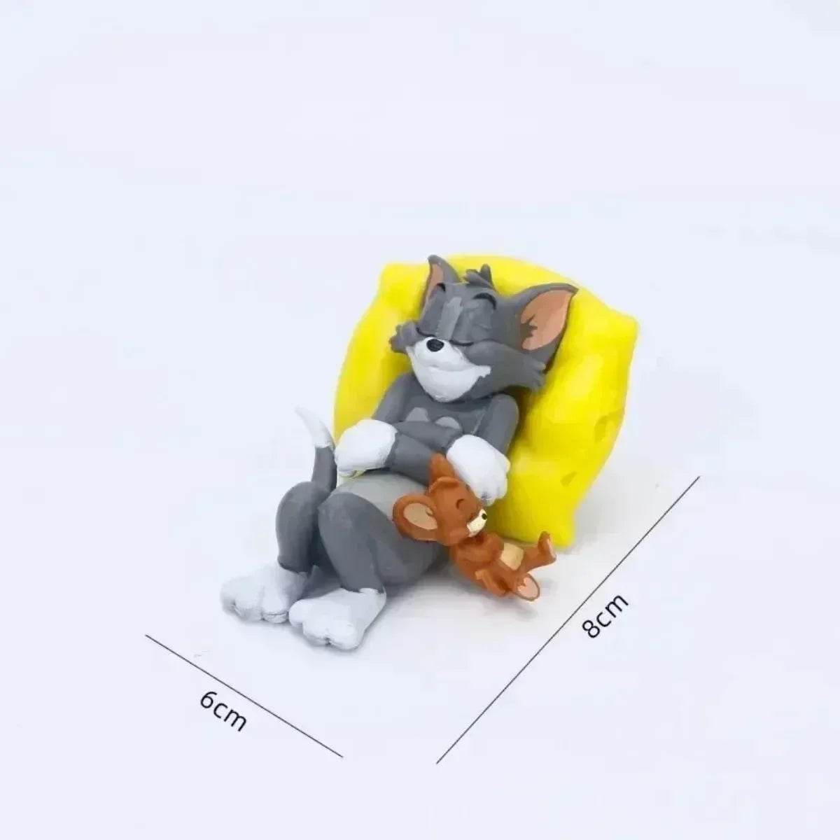Cat & Mouse Cartoon Figurines: Cute Desk & Car Decor - collection_name