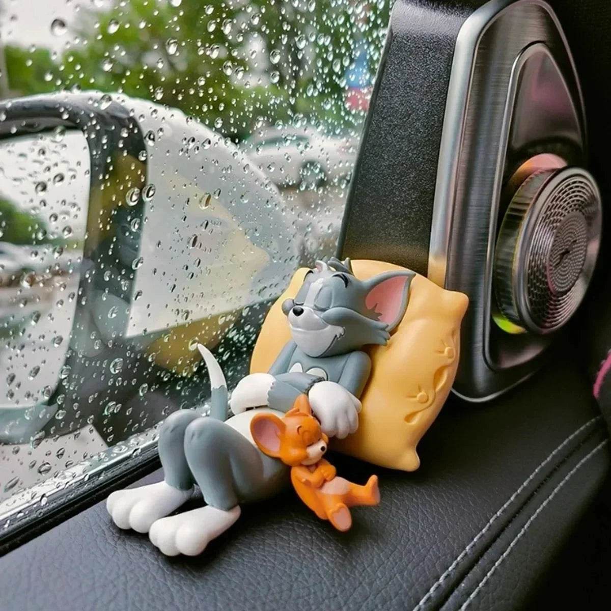 Cat & Mouse Cartoon Figurines: Cute Desk & Car Decor - collection_name