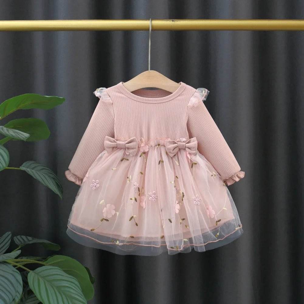 Charming Winter Flower Princess Dres - Little Fashion