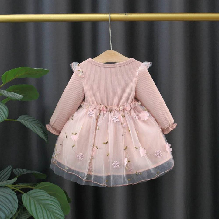 Charming Winter Flower Princess Dres - Little Fashion
