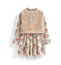 Christmas Dress for Girls with Faux Fur Jacket and Collar - Little Fashion