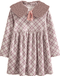 Christmas Dress for Girls with Faux Fur Jacket and Collar - Little Fashion