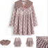 Christmas Dress for Girls with Faux Fur Jacket and Collar - Little Fashion