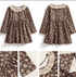 Christmas Floral Fleece Dress for Girls 2-7Y - Little Fashion