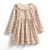 Christmas Floral Fleece Dress for Girls 2-7Y - Little Fashion