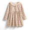 Christmas Floral Fleece Dress for Girls 2-7Y - Little Fashion