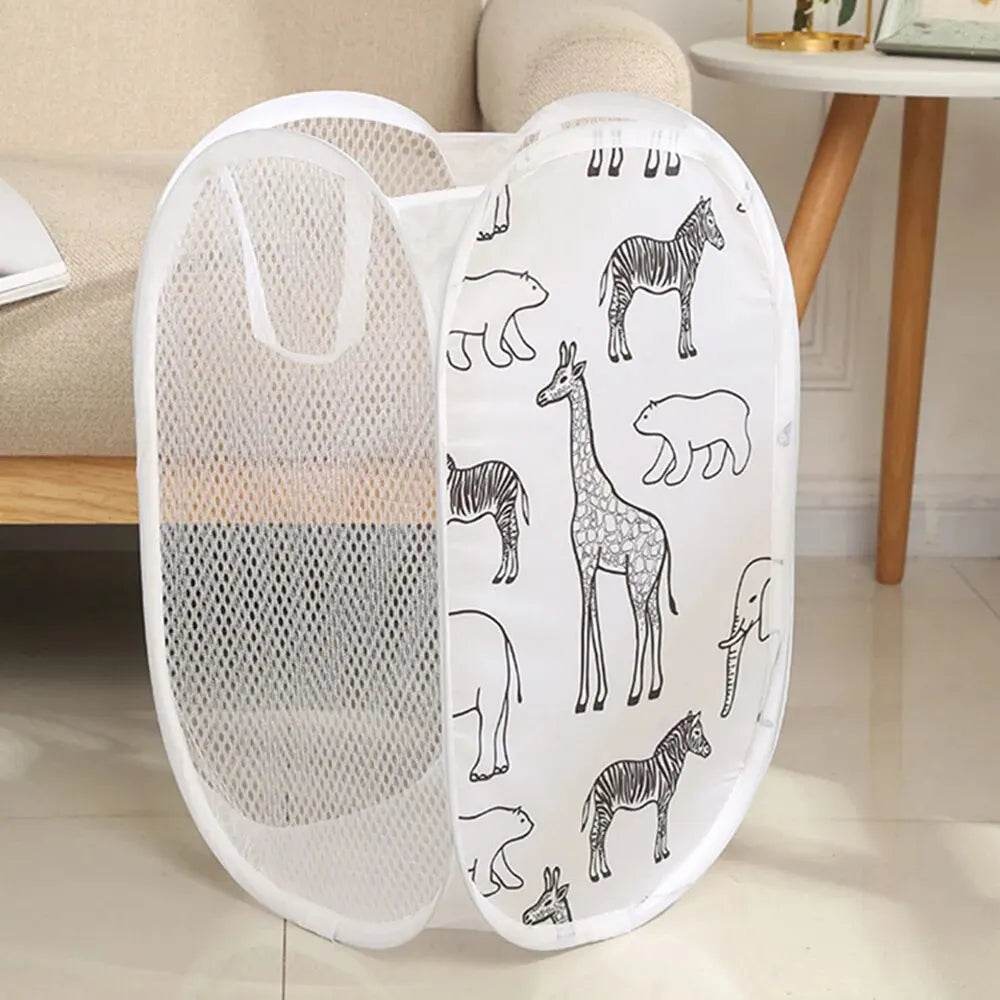 Collapsible Laundry Basket for Dirty Clothes & Bathroom Storage - Little Fashion