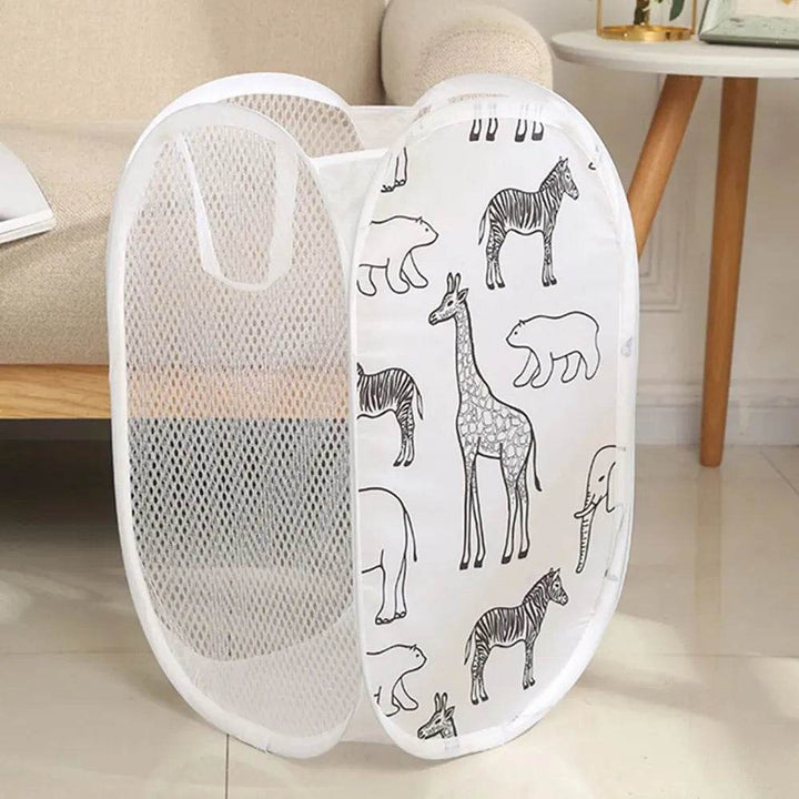 Collapsible Laundry Basket for Dirty Clothes & Bathroom Storage - Little Fashion