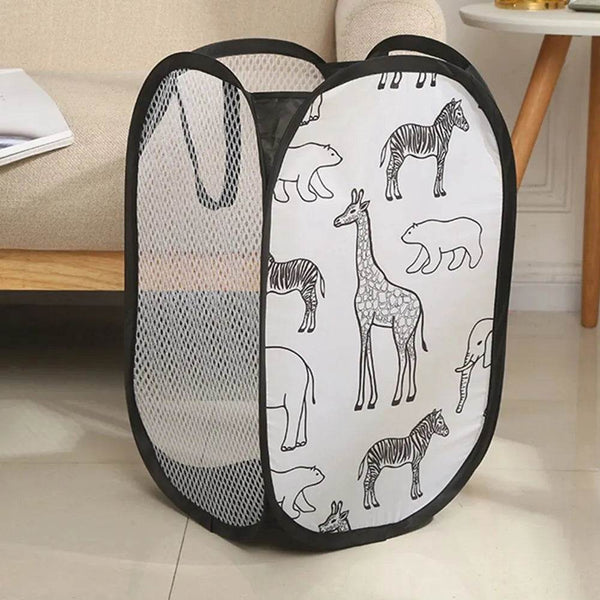 Collapsible Laundry Basket for Dirty Clothes & Bathroom Storage - Little Fashion