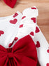Comfortable Baby Girl Love Print Dress - Little Fashion