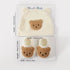 Cute Bear Baby Beige Breathable 2pc - Little Fashion