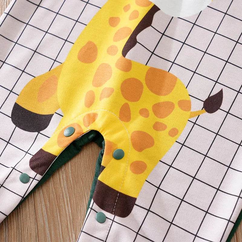 Cute Giraffe Baby Bodysuit – Long Sleeve for Boys & Girls - Little Fashion