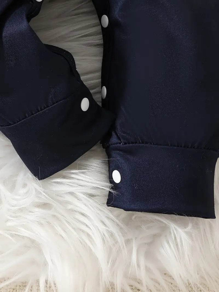 Cute Two-Piece Cartoon Onesie Set with Hat - Little Fashion