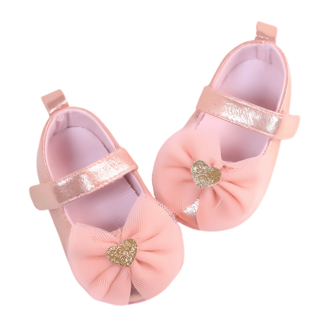 Baby Girl Lace First Walker Shoes – Breathable & Non-Slip - Little Fashion