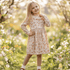 Christmas Floral Fleece Dress for Girls 2-7Y