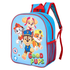 Children's backpack with cartoon characters and 'Good Pups' text on a blue background