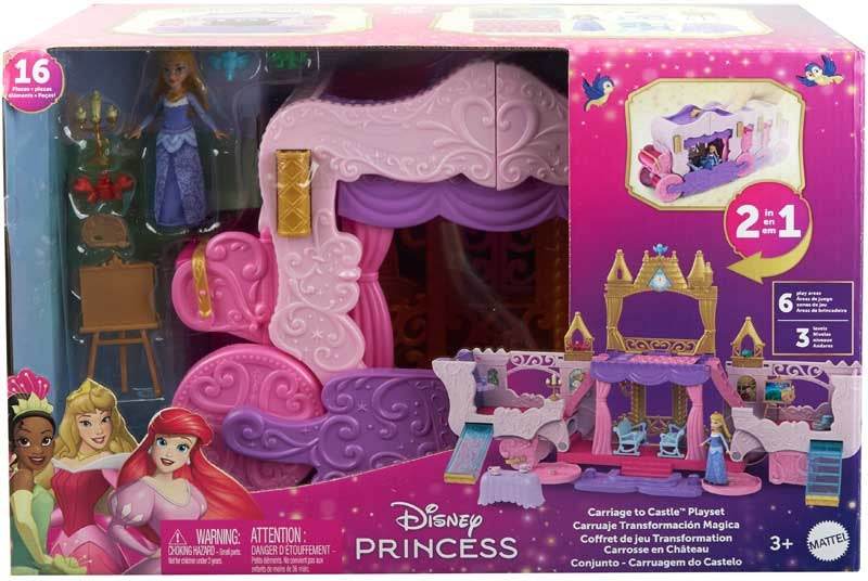 Disney Princess 2-in-1 Carriage Castle Playset - Little Fashion
