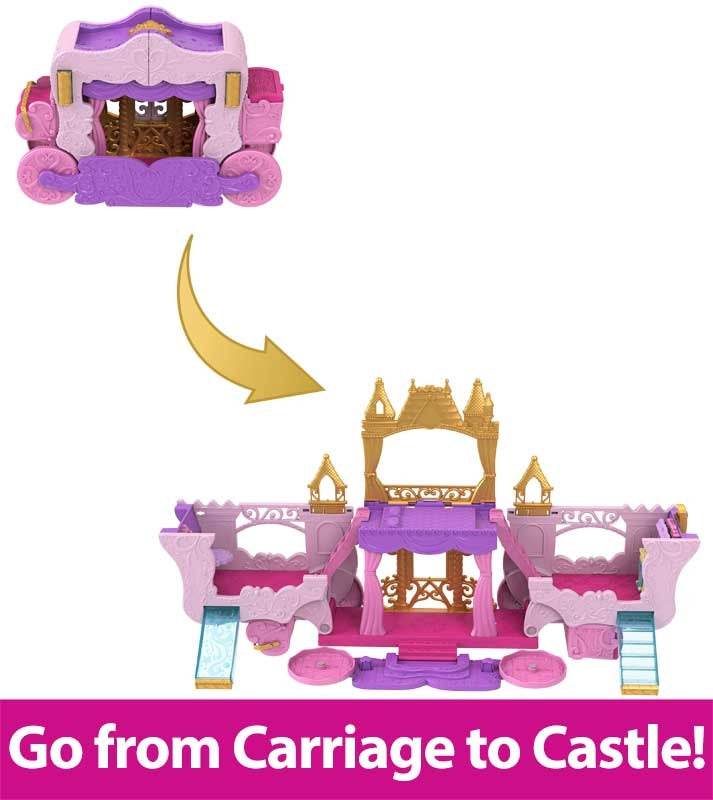 Disney Princess 2-in-1 Carriage Castle Playset - Little Fashion
