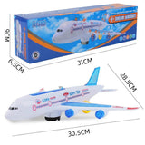 Electric Aeroplane Toy with Music & LED Lights