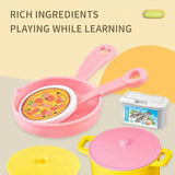 Mini Kitchen Counter Play Set with Food & Tableware - Little Fashion